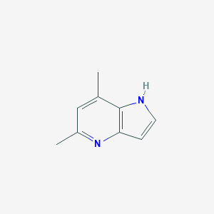 molecular formula C9H10N2 B027782 5,7-二甲基-1H-吡咯并[3,2-B]吡啶 CAS No. 107469-29-4