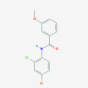 molecular formula C14H11BrClNO2 B277820 N-(4-bromo-2-chlorophenyl)-3-methoxybenzamide 