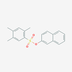 molecular formula C19H18O3S B2778225 Naphthalen-2-yl 2,4,5-trimethylbenzene-1-sulfonate CAS No. 2361684-19-5