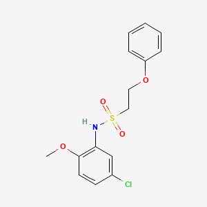 molecular formula C15H16ClNO4S B2778231 N-(5-chloro-2-methoxyphenyl)-2-phenoxyethanesulfonamide CAS No. 1351661-18-1