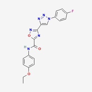 N-(4-ethoxyphenyl)-3-[1-(4-fluorophenyl)-1H-1,2,3-triazol-4-yl]-1,2,4-oxadiazole-5-carboxamide