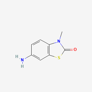 molecular formula C8H8N2OS B2778271 6-AMINO-3-METHYL-2,3-DIHYDRO-1,3-BENZOTHIAZOL-2-ONE CAS No. 57334-19-7
