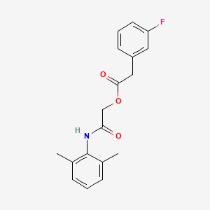 [2-(2,6-Dimethylanilino)-2-oxoethyl] 2-(3-fluorophenyl)acetate