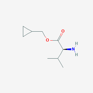 molecular formula C9H17NO2 B2778305 cyclopropylmethyl (2S)-2-amino-3-methylbutanoate CAS No. 1234492-02-4