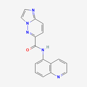 N-(quinolin-5-yl)imidazo[1,2-b]pyridazine-6-carboxamide