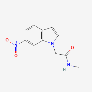 molecular formula C11H11N3O3 B2778440 N-Methyl-2-(6-nitro-1H-indol-1-yl)acetamide CAS No. 1203667-81-5