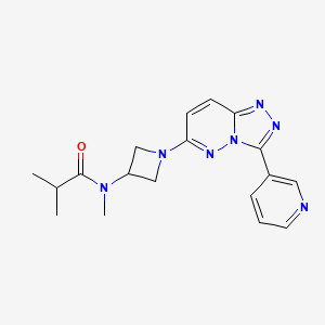 molecular formula C18H21N7O B2778446 N,2-dimethyl-N-{1-[3-(pyridin-3-yl)-[1,2,4]triazolo[4,3-b]pyridazin-6-yl]azetidin-3-yl}propanamide CAS No. 2380173-62-4