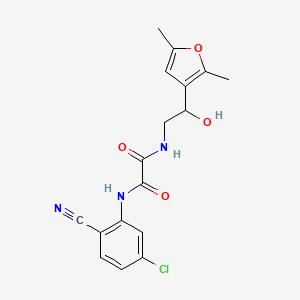 molecular formula C17H16ClN3O4 B2778458 N1-(5-chloro-2-cyanophenyl)-N2-(2-(2,5-dimethylfuran-3-yl)-2-hydroxyethyl)oxalamide CAS No. 2309342-11-6