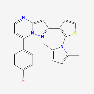 2-[2-(2,5-dimethyl-1H-pyrrol-1-yl)-3-thienyl]-7-(4-fluorophenyl)pyrazolo[1,5-a]pyrimidine