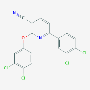 2-(3,4-Dichlorophenoxy)-6-(3,4-dichlorophenyl)pyridine-3-carbonitrile