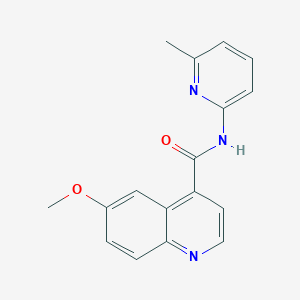 6-methoxy-N-(6-methylpyridin-2-yl)quinoline-4-carboxamide