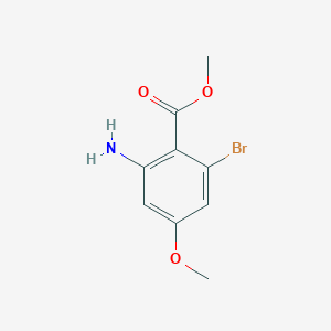 molecular formula C9H10BrNO3 B2778498 Methyl 2-amino-6-bromo-4-methoxybenzoate CAS No. 1555849-58-5