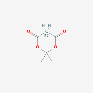 molecular formula C6H8O4 B027785 2,2-dimethyl-(513C)1,3-dioxane-4,6-dione CAS No. 123254-02-4