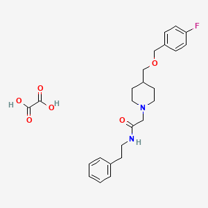 2-(4-(((4-fluorobenzyl)oxy)methyl)piperidin-1-yl)-N-phenethylacetamide oxalate