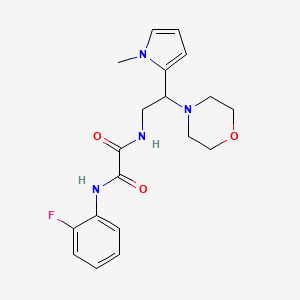 N1-(2-fluorophenyl)-N2-(2-(1-methyl-1H-pyrrol-2-yl)-2-morpholinoethyl)oxalamide