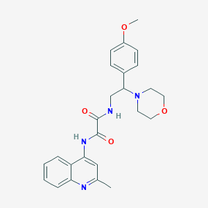 N1-(2-(4-methoxyphenyl)-2-morpholinoethyl)-N2-(2-methylquinolin-4-yl)oxalamide