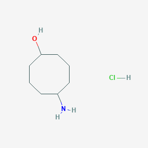 molecular formula C8H18ClNO B2778515 5-Aminocyclooctanol hydrochloride CAS No. 1259436-91-3