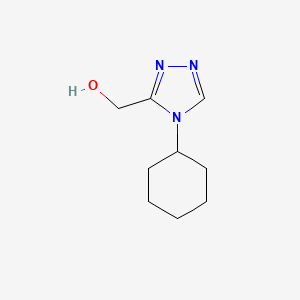 (4-cyclohexyl-4H-1,2,4-triazol-3-yl)methanol