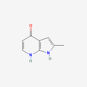 molecular formula C8H8N2O B2778525 4-Hydroxy-2-methyl-7-azaindole CAS No. 888721-34-4