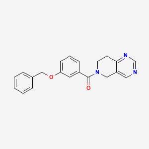 (3-(benzyloxy)phenyl)(7,8-dihydropyrido[4,3-d]pyrimidin-6(5H)-yl)methanone