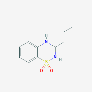 3-propyl-3,4-dihydro-2H-benzo[e][1,2,4]thiadiazine 1,1-dioxide