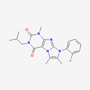 6-(2-Fluorophenyl)-4,7,8-trimethyl-2-(2-methylpropyl)purino[7,8-a]imidazole-1,3-dione