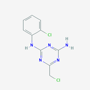 6-(chloromethyl)-N-(2-chlorophenyl)-1,3,5-triazine-2,4-diamine
