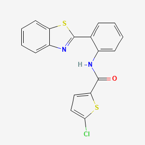 N-[2-(1,3-benzothiazol-2-yl)phenyl]-5-chlorothiophene-2-carboxamide