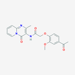 2-(4-acetyl-2-methoxyphenoxy)-N-(2-methyl-4-oxo-4H-pyrido[1,2-a]pyrimidin-3-yl)acetamide