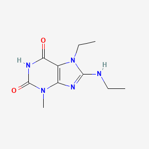 7-ethyl-8-(ethylamino)-3-methyl-1H-purine-2,6(3H,7H)-dione
