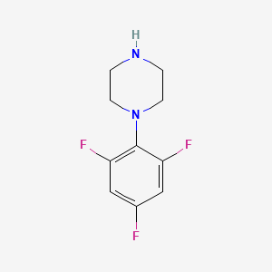 molecular formula C10H11F3N2 B2778548 1-(2,4,6-Trifluorophenyl)piperazine CAS No. 759443-28-2