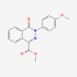 molecular formula C17H14N2O4 B2778552 Methyl 3-(4-methoxyphenyl)-4-oxo-3,4-dihydro-1-phthalazinecarboxylate CAS No. 338975-85-2