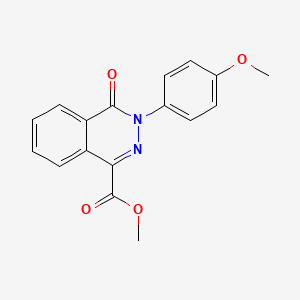 Methyl 3-(4-methoxyphenyl)-4-oxo-3,4-dihydro-1-phthalazinecarboxylate