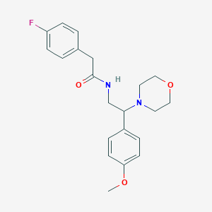 2-(4-fluorophenyl)-N-(2-(4-methoxyphenyl)-2-morpholinoethyl)acetamide