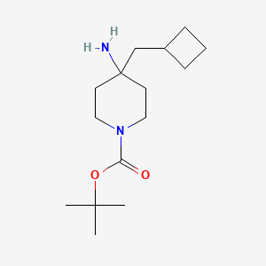 Tert-butyl 4-amino-4-(cyclobutylmethyl)piperidine-1-carboxylate