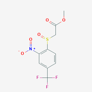 2-[2-Nitro-4-(trifluoromethyl)phenyl]sulfinylacetic acid methyl ester