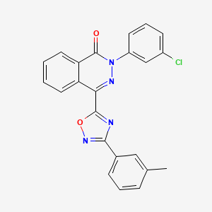 2-(3-chlorophenyl)-4-[3-(3-methylphenyl)-1,2,4-oxadiazol-5-yl]phthalazin-1(2H)-one