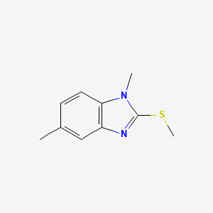 molecular formula C10H12N2S B2778579 1,5-Dimethyl-2-(methylthio)-1H-benzo[d]imidazole CAS No. 419540-44-6