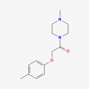 molecular formula C14H20N2O2 B2778581 2-(4-Methylphenoxy)-1-(4-methylpiperazin-1-yl)ethanone CAS No. 426235-15-6