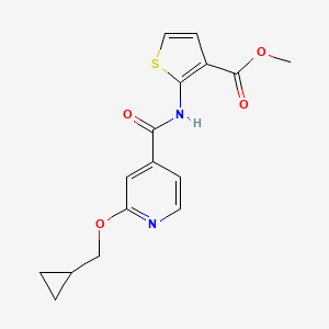 Methyl 2-(2-(cyclopropylmethoxy)isonicotinamido)thiophene-3-carboxylate