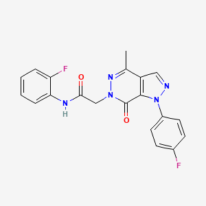 N-(2-fluorophenyl)-2-(1-(4-fluorophenyl)-4-methyl-7-oxo-1H-pyrazolo[3,4-d]pyridazin-6(7H)-yl)acetamide