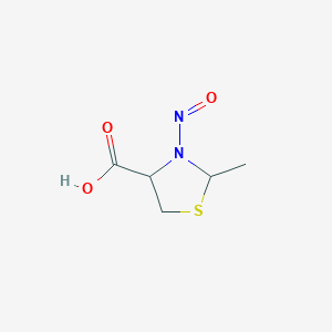 molecular formula C5H8N2O3S B027786 2-Methyl-N-nitrosothiazolidine-4-carboxylic acid CAS No. 103659-08-1