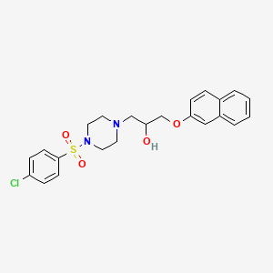 1-[4-(4-Chlorobenzenesulfonyl)piperazin-1-yl]-3-(naphthalen-2-yloxy)propan-2-ol