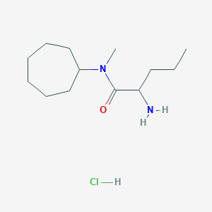 2-amino-N-cycloheptyl-N-methylpentanamide hydrochloride