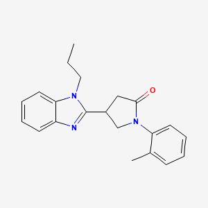 1-(2-Methylphenyl)-4-(1-propylbenzimidazol-2-yl)pyrrolidin-2-one