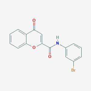 molecular formula C16H10BrNO3 B2778609 N-(3-bromophenyl)-4-oxo-4H-chromene-2-carboxamide CAS No. 361166-49-6