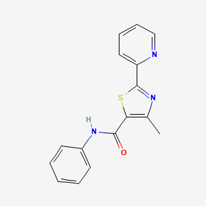 4-methyl-N-phenyl-2-(pyridin-2-yl)-1,3-thiazole-5-carboxamide