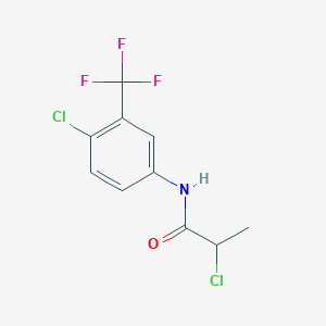molecular formula C10H8Cl2F3NO B2778627 2-chloro-N-[4-chloro-3-(trifluoromethyl)phenyl]propanamide CAS No. 730951-38-9
