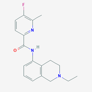 N-(2-Ethyl-3,4-dihydro-1H-isoquinolin-5-yl)-5-fluoro-6-methylpyridine-2-carboxamide