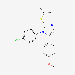 1-(4-chlorophenyl)-2-(isopropylthio)-5-(4-methoxyphenyl)-1H-imidazole